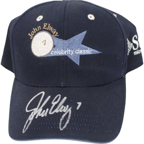 John Elway Autographed Celebrity Classic Adjustable Hat Beckett 44998