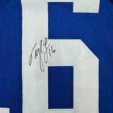 Autographed/Signed Tyler Lockett Seattle Blue Retro Football Jersey JSA COA