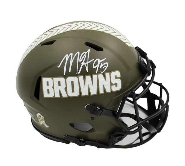 Myles Garrett Signed Cleveland Browns Speed Authentic STS NFL Helmet