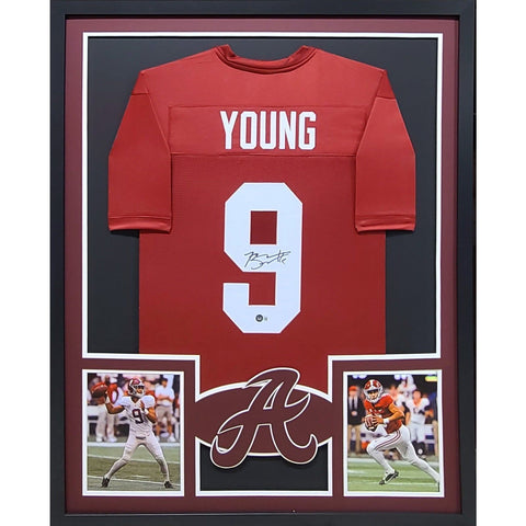 Bryce Young Autographed Signed Framed Alabama Heisman Win Jersey BECKETT