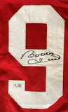 Bobby Hull Chicago Signed Red Hockey Jersey BAS