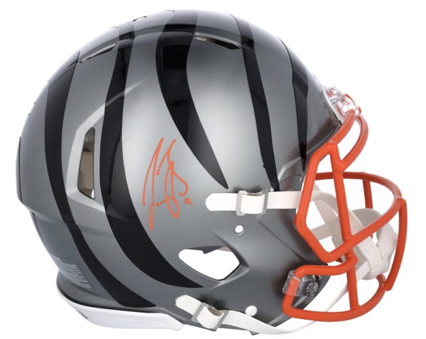 Joe Burrow Autographed Cincinnati Bengals Orange Full Size Replica