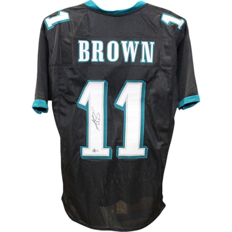 AJ Brown Autographed/Signed Pro Style Black Size XL Jersey Beckett 40789