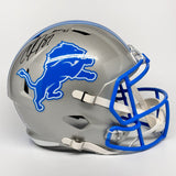 Calvin Johnson Autographed Signed Detroit Lions FS Replica Helmet w/ HOF 21 BAS