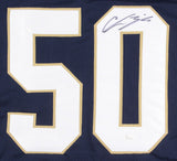 Chris Zorich Signed Notre Dame Fighting Irish Jersey JSA COA Lombardi Award 1990