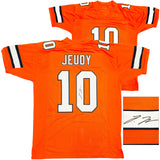 DENVER BRONCOS JERRY JEUDY AUTOGRAPHED SIGNED ORANGE JERSEY JSA STOCK #233880