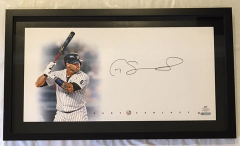 GARY SANCHEZ Autographed 18 x 36 "Big Sig" Framed Photograph STEINER