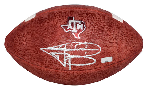 JOHNNY MANZIEL SIGNED TEXAS A&M AGGIES NCAA WILSON FOOTBALL PANINI