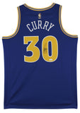 Warriors Stephen Curry Signed Blue Nike Classics Edition Swingman Jersey JSA 2