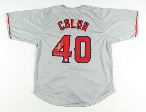 Bartolo Colon Signed Los Angeles Angels Jersey Inscribed "2005 AL Cy Young"(PSA)