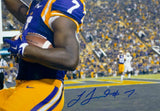 Leonard Fournette Autographed LSU Tigers 16x20 Pointing Up Photo- JSA W Auth