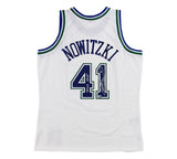 Dirk Nowitzki Signed Dallas Mavericks Mitchell & Ness Swingman '98 White Jersey