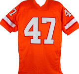 John Lynch Autographed Orange Style Jersey- Beckett W Hologram *Black