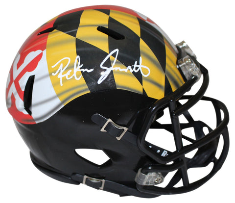 Rakim Jarrett Autographed Maryland Terrapins Pride Mini Helmet Beckett 37321