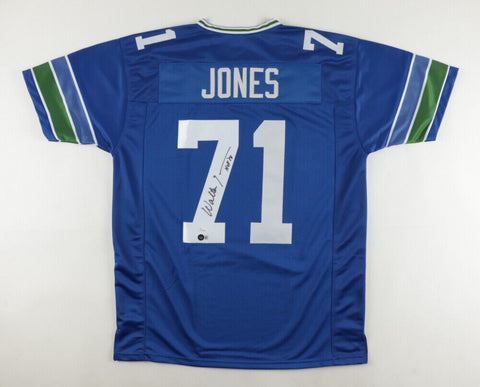 Walter Jones Signed Seattle Seahawks Jersey Inscribed "HOF '14" (Beckett)