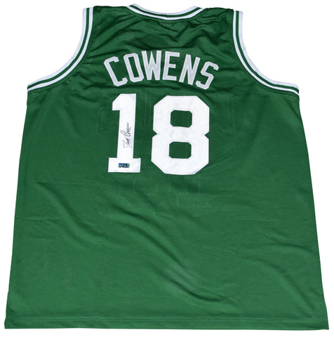 DAVE COWENS SIGNED BOSTON CELTICS #18 GREEN BASKETBALL JERSEY COA