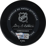 Quinn Hughes Autographed/Signed Vancouver Canucks Hockey Puck FAN 46928