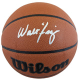 Knicks Walt Frazier Authentic Signed Wilson Basketball w/ case BAS Witnessed