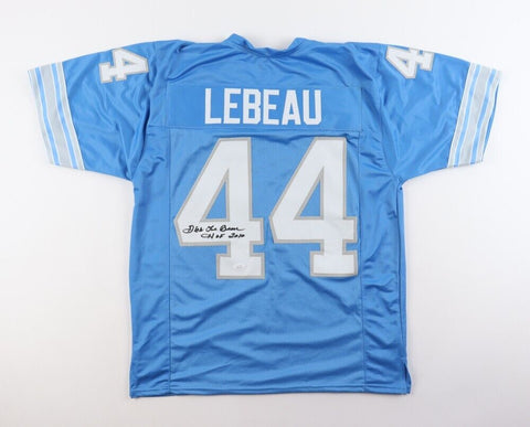 Dick LeBeau Signed Lions Jersey Inscribed "HOF 2010" (JSA) 3xPro Bowl Def. Back