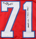 Ray "Sugar Bear" Hamilton Signed New England Patriots Jersey (JSA)