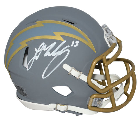 LADD McCONKEY SIGNED LOS ANGELES CHARGERS SLATE SPEED MINI HELMET BECKETT