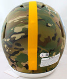 Jerome Bettis Signed Steelers Camo Speed F/S Authentic Helmet- Beckett W Holo