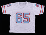 Elvin Bethea Signed Houston Oilers White Jersey Inscribed "HOF '03" (JSA COA)