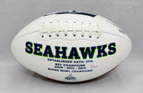 Brian Bosworth Autographed Seattle Seahawks Logo Football- JSA Witnessed Auth