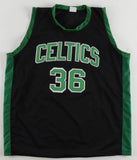 Marcus Smart Signed Boston Celtics Black Jersey Inscribed "DPOY" (Beckett)