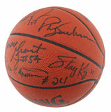 1991-92 Bulls (13) Jordan, Pippen, Jackson Signed Official NBA Basketball JSA