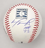 David Ortiz Signed Red Sox HOF Baseball W/ HOF 22 Stamp and Postmark Beckett