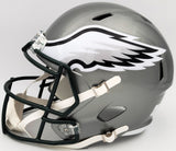 HERSCHEL WALKER AUTOGRAPHED EAGLES FLASH SILVER FULL SIZE HELMET BECKETT 202155