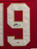 SUEDE FRAMED FLORIDA PANTHERS MATTHEW TKACHUK AUTOGRAPHED SIGNED JERSEY PSA COA