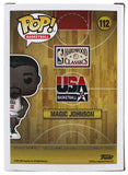 Lakers Magic Johnson Signed USA Basketball #112 Funko Pop Vinyl Figure BAS Wit