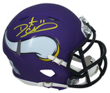 Daunte Culpepper Autographed Minnesota Vikings Mini Speed Helmet Beckett