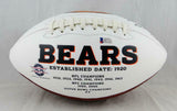 Roquan Smith Autographed Chicago Bears Rawlings Logo Football- Beckett Witness