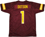 WASHINGTON COMMANDERS JAHAN DOTSON AUTOGRAPHED MAROON JERSEY BECKETT 230165