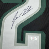 Autographed/Signed JASON KELCE Philadelphia Black Football Jersey PSA COA Auto
