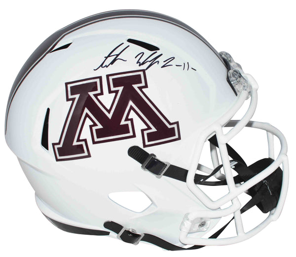 ANTOINE WINFIELD JR SIGNED MINNESOTA GOPHERS FULL SIZE SPEED HELMET BECKETT