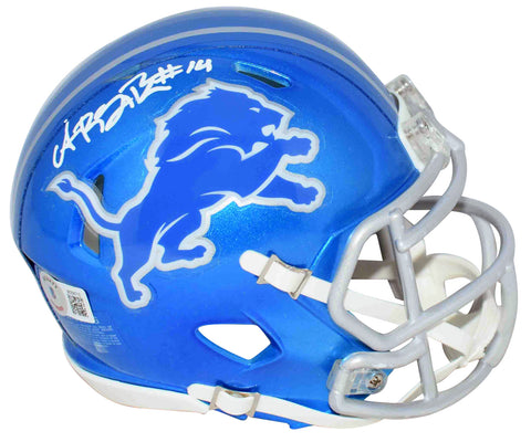 AMON-RA ST BROWN AUTOGRAPHED SIGNED DETROIT LIONS FLASH MINI HELMET BECKETT