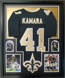 FRAMED ALVIN KAMARA AUTOGRAPHED SIGNED NEW ORLEANS SAINTS JERSEY JSA COA