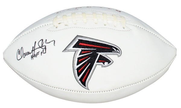 CLAUDE HUMPHREY AUTOGRAPHED ATLANTA FALCONS WHITE LOGO FOOTBALL JSA