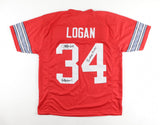 Jeff Logan Signed Ohio State Jersey Inscrbd F*** Michigan! & Buckeye 4 Life! JSA