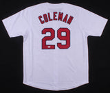 Vince Coleman Signed St. Louis Cardinals Jersey (JSA COA)Rookie of the Year 1985