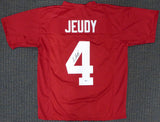 ALABAMA CRIMSON TIDE JERRY JEUDY AUTOGRAPHED RED JERSEY BECKETT BAS 159236