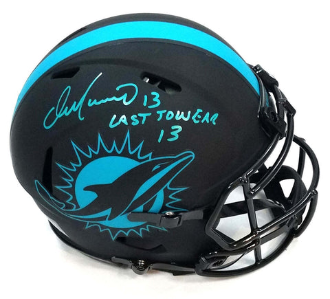 Dan Marino Signed Dolphins Eclipse Speed Authentic Helmet W/ Last To Wear 13 BAS