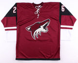 Michael Stone Signed Arizona Coyotes Jersey (Beckett COA) All Star Defenseman