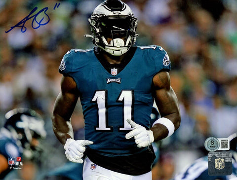 AJ Brown Autographed/Signed Philadelphia Eagles 8x10 Photo Beckett Witness 49040