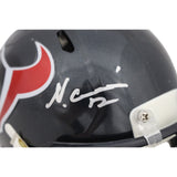 Nico Collins Autographed/Signed Houston Texans Speed Mini Helmet Beckett 48846