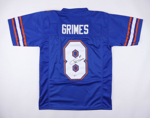 Trevon Grimes Signed Gators Jersey (Beckett COA) 2020 Florida Wide Receiver